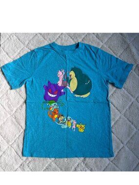 Pokemon | Vintage Blue Gen 1 Pokemon Short Sleeve Tee | Size Large
